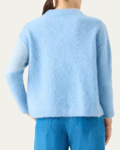 Akris Sunbeam Cloud Cashmere Crewneck Sweater | Thumbnail 3 Akris Sunbeam Cloud Cashmere Crewneck Sweater | Thumbnail 3