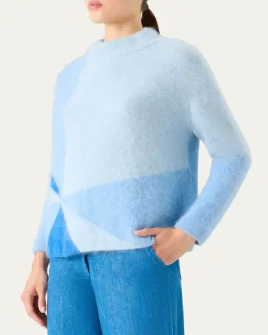 Akris Sunbeam Cloud Cashmere Crewneck Sweater | Thumbnail 4 Akris Sunbeam Cloud Cashmere Crewneck Sweater | Thumbnail 4