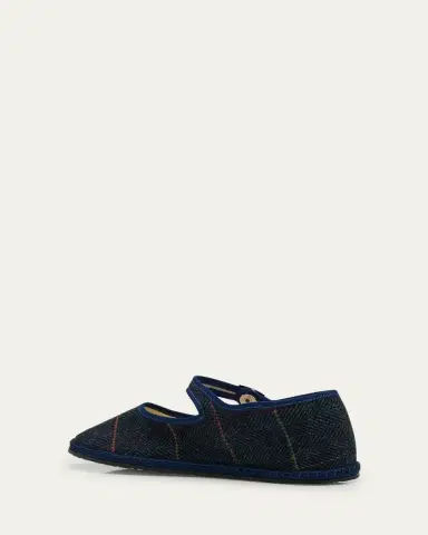 Vibi Venezia Mary Jane Plaid Herringbone Wool-Blend Flats | Thumbnail 4 Vibi Venezia Mary Jane Plaid Herringbone Wool-Blend Flats | Thumbnail 4