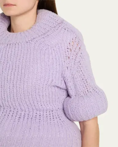 Marc Jacobs Runway Padded Peplum Short-Sleeve Sweater | Thumbnail 5 Marc Jacobs Runway Padded Peplum Short-Sleeve Sweater | Thumbnail 5