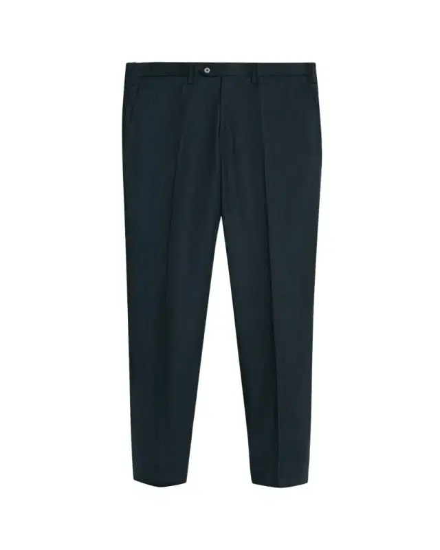 Men's Wool and Cashmere Flat-Front Pants