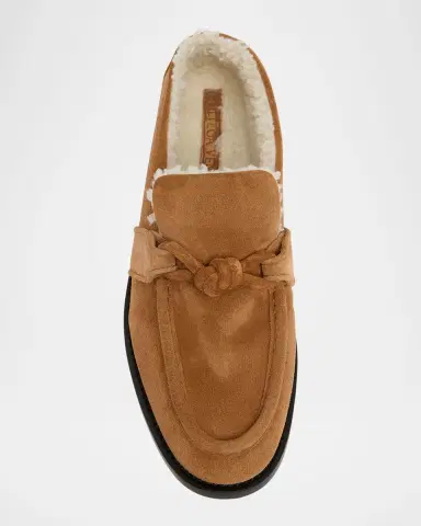 Bottega Veneta Astaire Suede Shearling-Lined Knot Loafers | Thumbnail 10 Bottega Veneta Astaire Suede Shearling-Lined Knot Loafers | Thumbnail 10