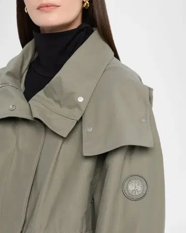 Canada Goose Olivine Oversized Jacket with Removable Hood | Thumbnail 10