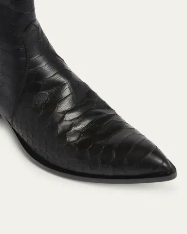 Tom Ford Men's Python-Embossed Leather Boots | Thumbnail 5