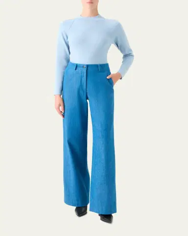 Akris Mock-Neck Cashmere-Silk Raglan-Sleeve Sweater | Thumbnail 2 Akris Mock-Neck Cashmere-Silk Raglan-Sleeve Sweater | Thumbnail 2