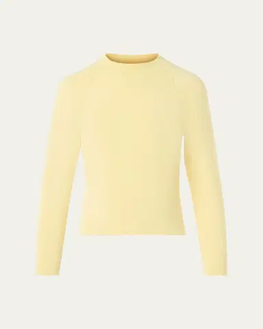 Akris Mock-Neck Cashmere-Silk Raglan-Sleeve Sweater | Thumbnail 6 Akris Mock-Neck Cashmere-Silk Raglan-Sleeve Sweater | Thumbnail 6
