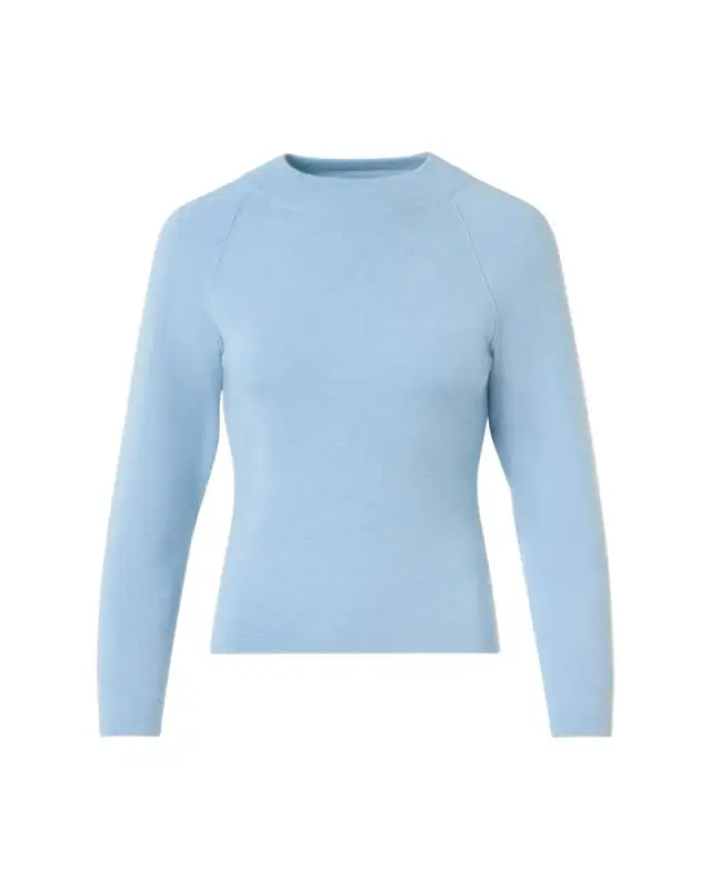 Mock-Neck Cashmere-Silk Raglan-Sleeve Sweater