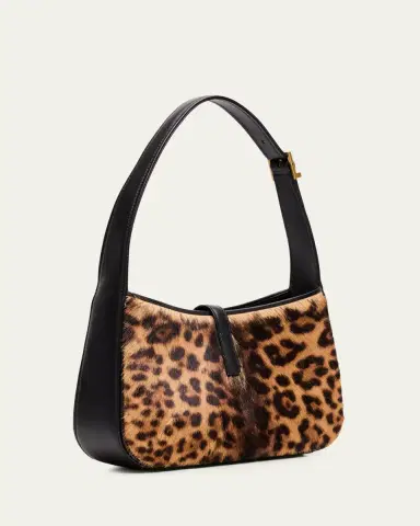 Saint Laurent Le 5 A 7 Shoulder Bag in Leopard-Print Calf Hair | Thumbnail 3 Saint Laurent Le 5 A 7 Shoulder Bag in Leopard-Print Calf Hair | Thumbnail 3