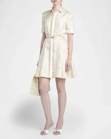 Versace Barocco Silk Twill Mini Dress | Thumbnail 8 Versace Barocco Silk Twill Mini Dress | Thumbnail 8