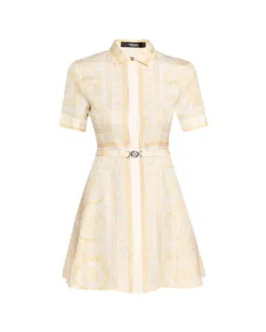 Versace Barocco Silk Twill Mini Dress | Thumbnail 1 Versace Barocco Silk Twill Mini Dress | Thumbnail 1
