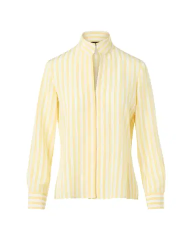 Akris Striped Silk Crepe Button-Down Shirt | Thumbnail 1