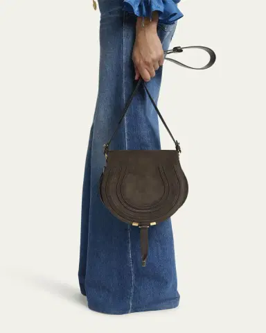 Chloé Marcie Crossbody Bag in Calfskin Suede | Thumbnail 6 Chloé Marcie Crossbody Bag in Calfskin Suede | Thumbnail 6