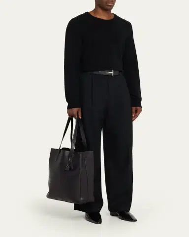 Tom Ford Men's Natural Leather North-South Tote Bag | Thumbnail 5