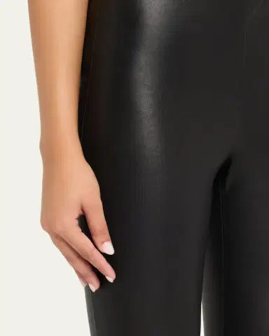 ALICE + OLIVIA Lennox Mid-Rise Leather Leggings | Thumbnail 5