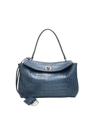 Balenciaga Rodeo Croc-Embossed Leather Top-Handle Bag | Thumbnail 1