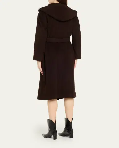 Cinzia Rocca Long Belted Wool Coat | Thumbnail 3 Cinzia Rocca Long Belted Wool Coat | Thumbnail 3