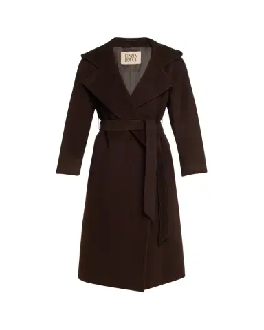 Cinzia Rocca Long Belted Wool Coat | Thumbnail 1 Cinzia Rocca Long Belted Wool Coat | Thumbnail 1