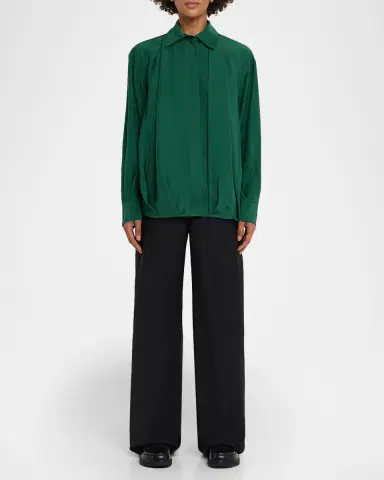 Loewe Charmeuse Balloon Button-Down Shirt | Thumbnail 6 Loewe Charmeuse Balloon Button-Down Shirt | Thumbnail 6