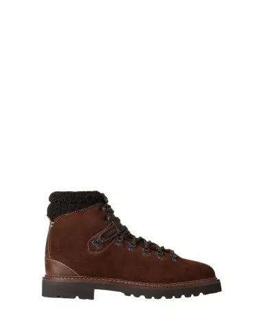 Ralph Lauren Purple Label Halpin Shearling-Trim Calf-Suede Boot | Thumbnail 1 Ralph Lauren Purple Label Halpin Shearling-Trim Calf-Suede Boot | Thumbnail 1