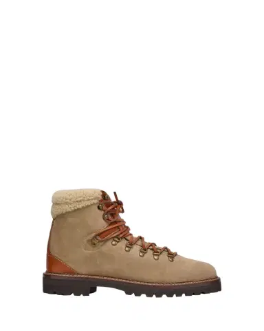 Ralph Lauren Purple Label Halpin Shearling-Trim Calf-Suede Boot | Thumbnail 1 Ralph Lauren Purple Label Halpin Shearling-Trim Calf-Suede Boot | Thumbnail 1