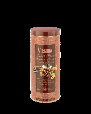 Amaretti Virginia Hazelnut Cream-Filled Biscuits in Gift Tube, 6.3 oz. | Thumbnail 2