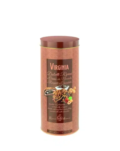 Amaretti Virginia Hazelnut Cream-Filled Biscuits in Gift Tube, 6.3 oz. | Thumbnail 1