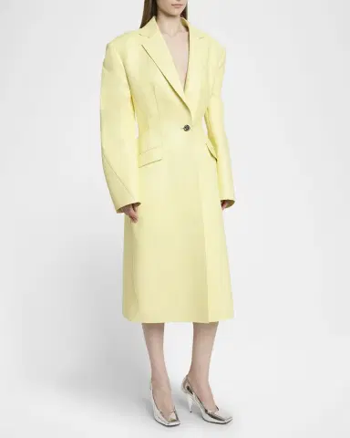 Givenchy Leather Cocoon Coat | Thumbnail 3