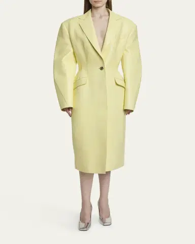 Givenchy Leather Cocoon Coat | Thumbnail 6