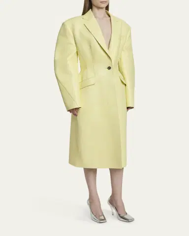 Givenchy Leather Cocoon Coat | Thumbnail 8