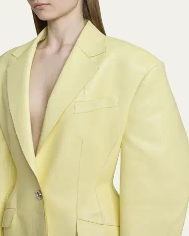 Givenchy Leather Cocoon Coat | Thumbnail 9