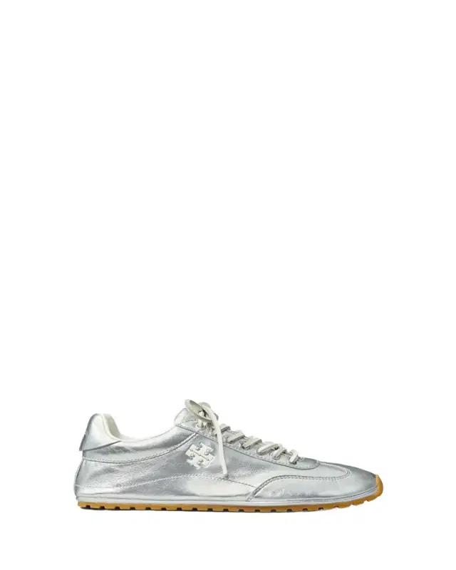 Field Metallic Leather Low-Top Sneakers