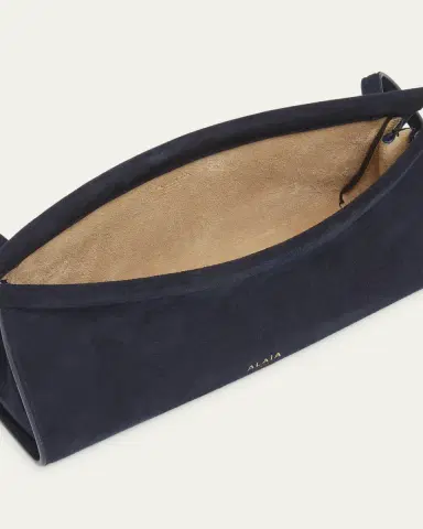 ALAÏA Le Click East-West Suede Shoulder Bag | Thumbnail 4 ALAÏA Le Click East-West Suede Shoulder Bag | Thumbnail 4