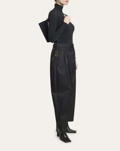 ALAÏA Le Click East-West Suede Shoulder Bag | Thumbnail 5 ALAÏA Le Click East-West Suede Shoulder Bag | Thumbnail 5