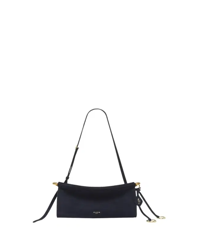 ALAIA Le Click East-West Suede Shoulder Bag