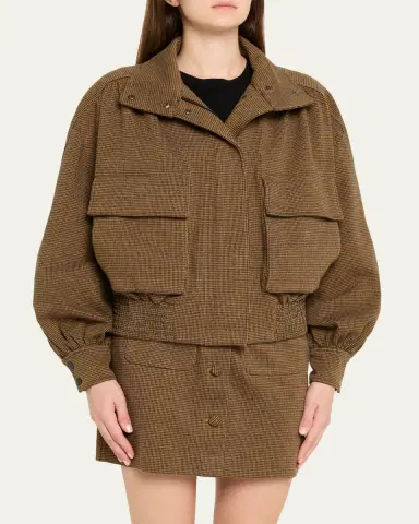Diane von Furstenberg Shay Oversized Houndstooth Knit Jacket | Thumbnail 4 Diane von Furstenberg Shay Oversized Houndstooth Knit Jacket | Thumbnail 4