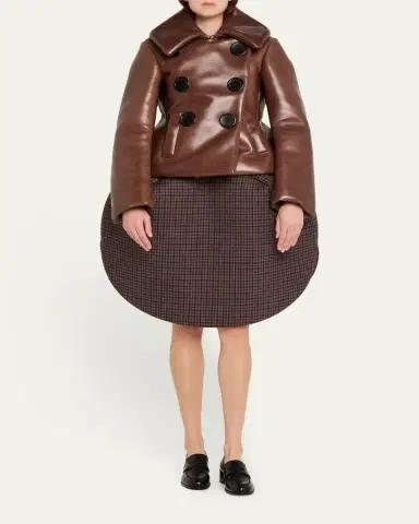Marc Jacobs Runway Check Wool Circular Skirt | Thumbnail 2 Marc Jacobs Runway Check Wool Circular Skirt | Thumbnail 2