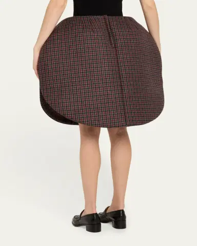 Marc Jacobs Runway Check Wool Circular Skirt | Thumbnail 3 Marc Jacobs Runway Check Wool Circular Skirt | Thumbnail 3