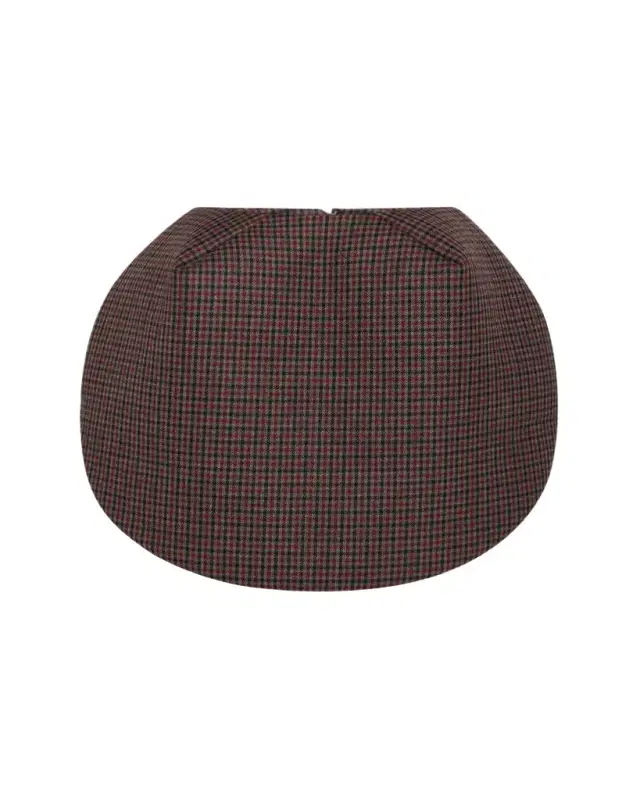 Check Wool Circular Skirt
