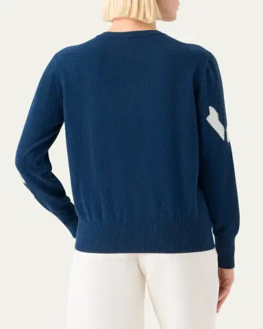 Akris Whitecaps Intarsia Cashmere & Cotton Sweater | Thumbnail 3 Akris Whitecaps Intarsia Cashmere & Cotton Sweater | Thumbnail 3