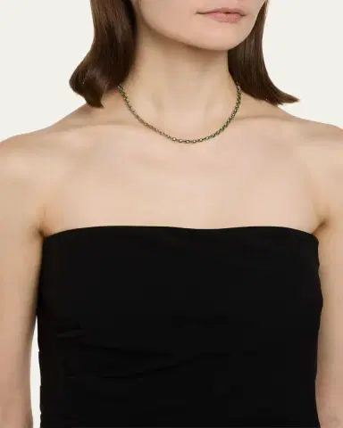 Sydney Evan Tiny Carved Malachite Evil Eye Necklace with Diamonds | Thumbnail 2 Sydney Evan Tiny Carved Malachite Evil Eye Necklace with Diamonds | Thumbnail 2