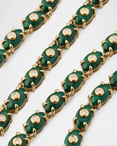 Sydney Evan Tiny Carved Malachite Evil Eye Necklace with Diamonds | Thumbnail 6 Sydney Evan Tiny Carved Malachite Evil Eye Necklace with Diamonds | Thumbnail 6