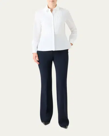 Akris Pleated Bib-Front Shirt | Thumbnail 2 Akris Pleated Bib-Front Shirt | Thumbnail 2