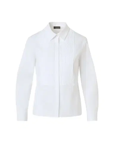Akris Pleated Bib-Front Shirt | Thumbnail 1 Akris Pleated Bib-Front Shirt | Thumbnail 1