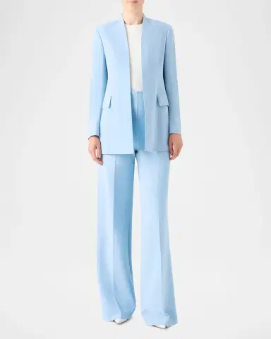 Akris Alvar Front Slits Open Blazer Jacket | Thumbnail 6