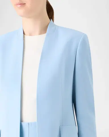 Akris Alvar Front Slits Open Blazer Jacket | Thumbnail 9