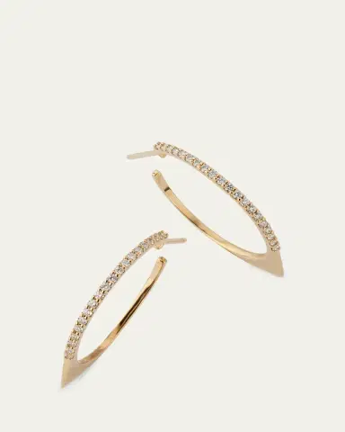 Lana Eclipse Diamond Hoop Earrings | Thumbnail 3 Lana Eclipse Diamond Hoop Earrings | Thumbnail 3