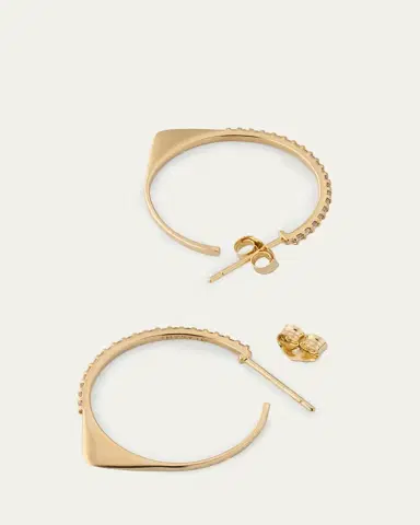 Lana Eclipse Diamond Hoop Earrings | Thumbnail 4 Lana Eclipse Diamond Hoop Earrings | Thumbnail 4
