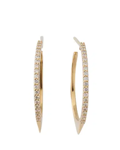 Lana Eclipse Diamond Hoop Earrings | Thumbnail 1 Lana Eclipse Diamond Hoop Earrings | Thumbnail 1