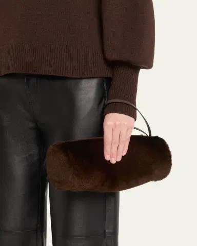 Proenza Schouler Silo Large Shearling Clutch Bag | Thumbnail 2 Proenza Schouler Silo Large Shearling Clutch Bag | Thumbnail 2