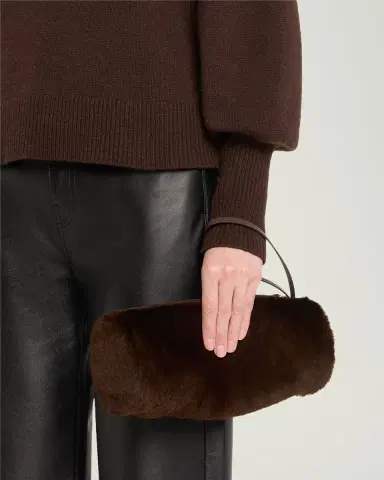Proenza Schouler Silo Large Shearling Clutch Bag | Thumbnail 4 Proenza Schouler Silo Large Shearling Clutch Bag | Thumbnail 4